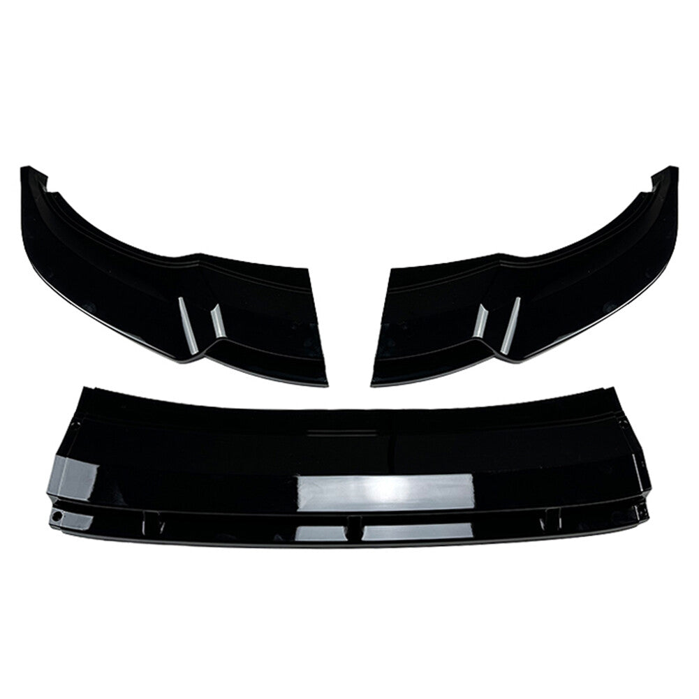 Front Bumper Spoiler Lip Glossy Black Fit for Volkswagen for Tiguan Rline 2021-2023
