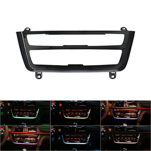 Fit for BMW F30 F31 F32 3 4 M3 M4 LED Ambient Atmosphere AC Radio Light Set Black