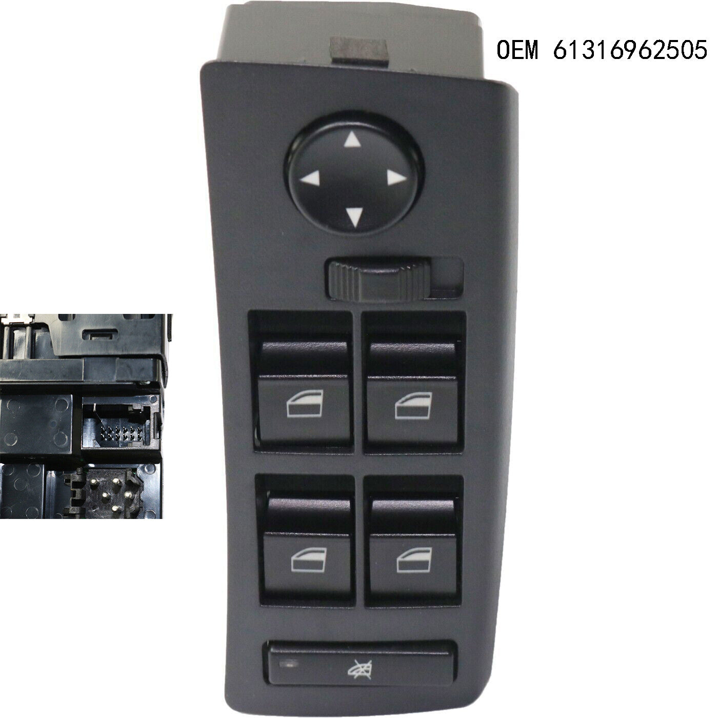 For 2001-2006 for BMW X5 Front Driver Side Black DWS1196 61316962505 Window Switch