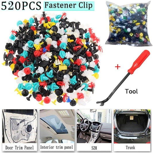 520 Clamp Car Body Plastic Promotional Rivet Decoration Molding Fastener Screwdriver Kit