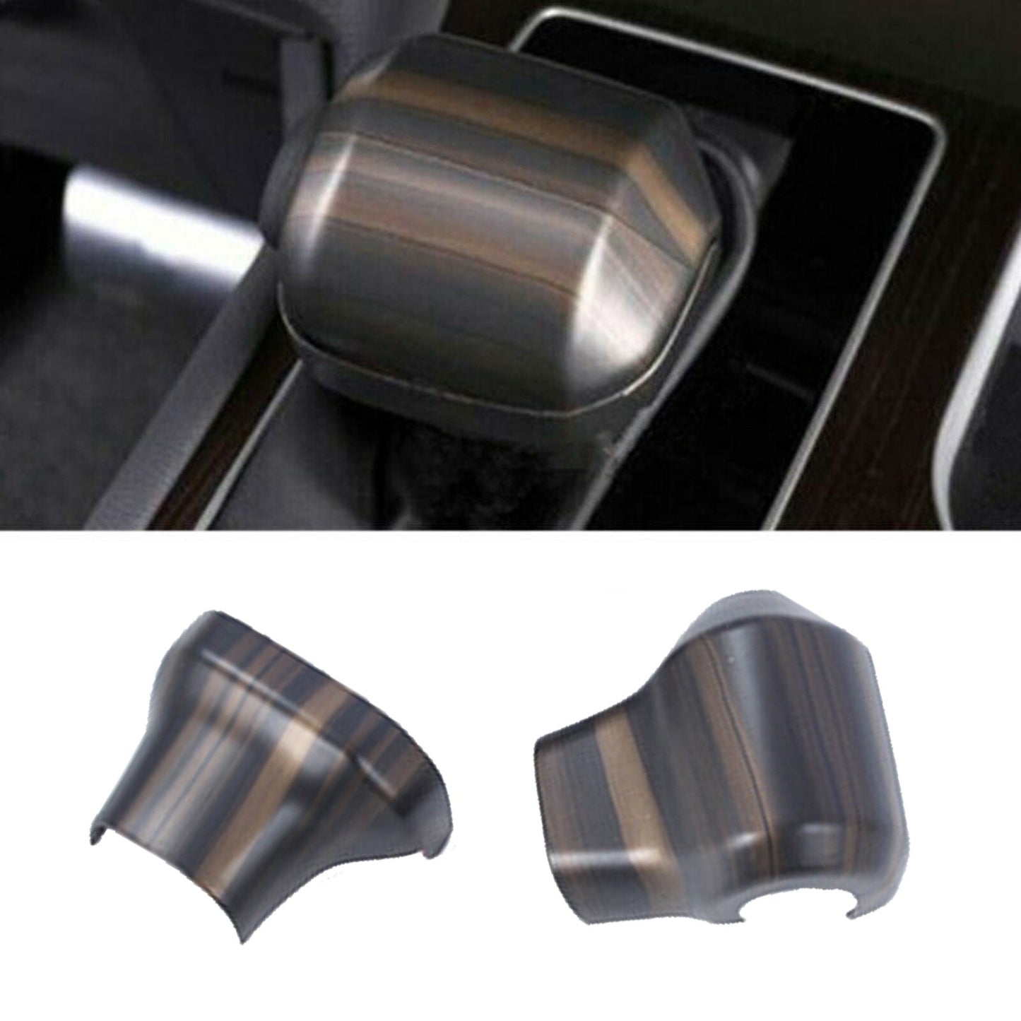 fit 2021 2022 for Toyota for Sienna Wood Grain Style Inner Gear Shift Knob Cover Trim