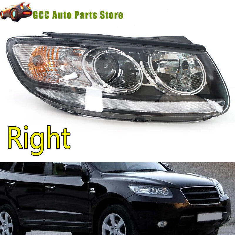 The right front bumper halogen headlight is suitable for the for Hyundai Santa Fe 2007-2012.
