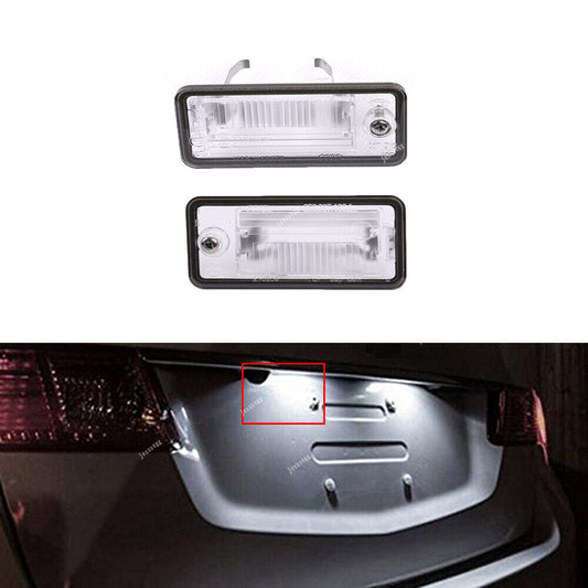 Pair LED License Plate Light Right Left Fit for Audi A3 A4 S4 B6 B7 A6 for A8 Q7