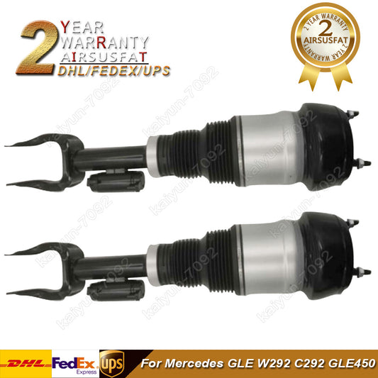 2x Front Air Suspension Shocks w/ADS for Mercedes GLE W292 C292 GLE350 GLE63 AMG