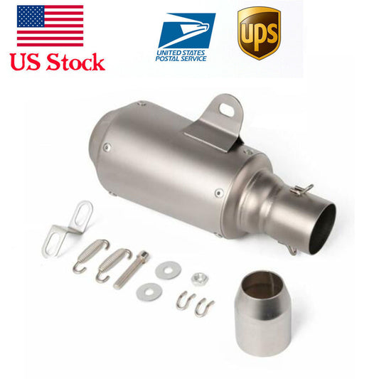 New 38-51mm Universal Motorcycle Short Exhaust Muffler Pipe Slip On DB Killer