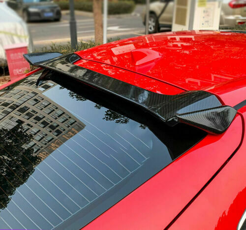 Carbon Fiber Rear Roof Spoiler Wing Flap ABS for Honda for Civic Hatchback 2016-2021