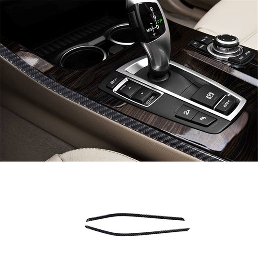 Carbon Fiber Center Control Side Stripes Trim for BMW X3 F25 X4 F26 2011-17