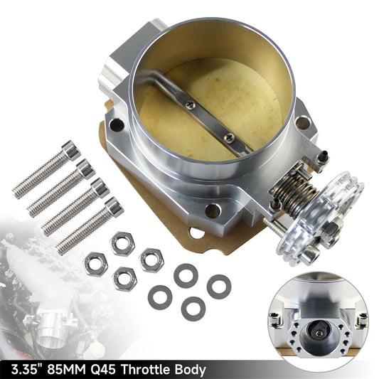 Throttle Body Q45 85MM for Nissan Skyline R33 R34 RB25DET RB26DET RB20DET Silver