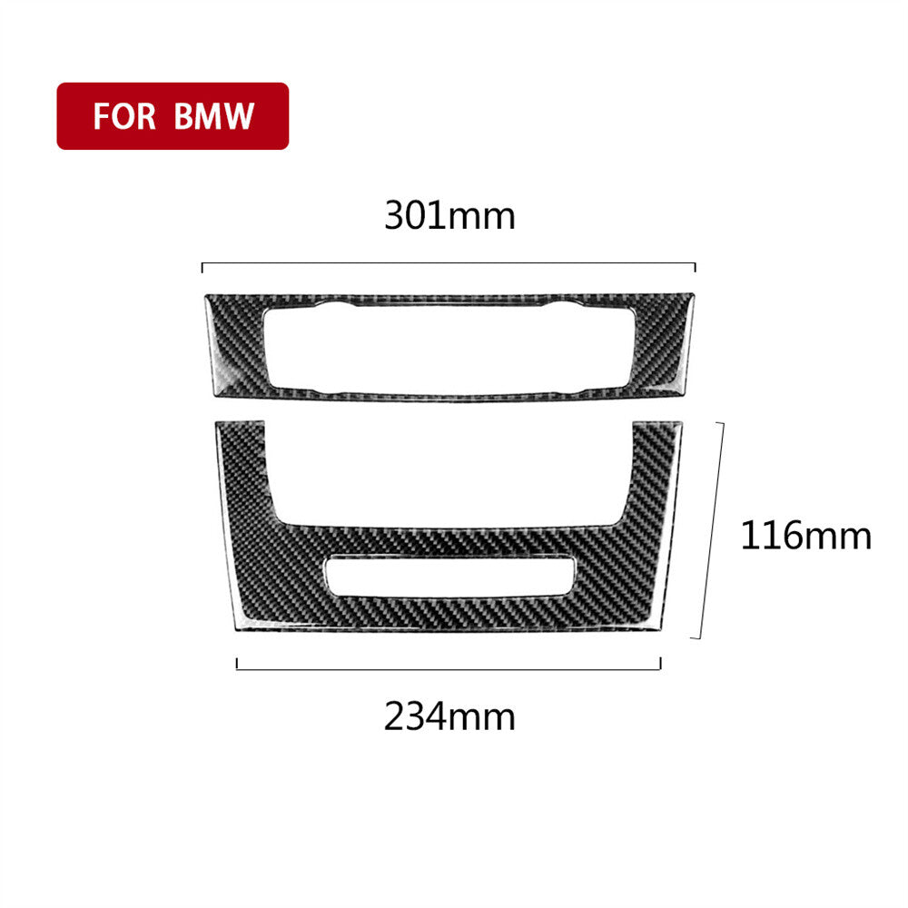 Carbon Fiber Air Condition CD Control Panel Cover for BMW E90 3 Series E90 05-12