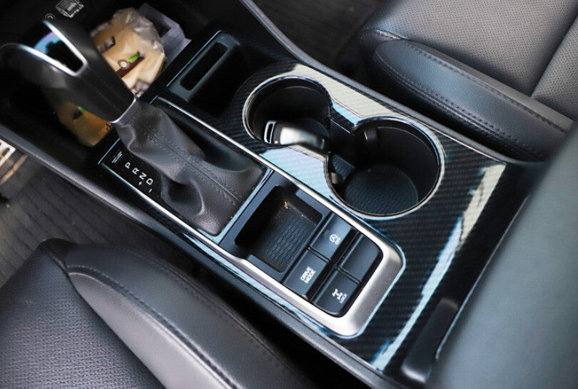 Style Carbon Fiber Central Console Gear Shift Panel for Hyundai for Tucson 2016-2021