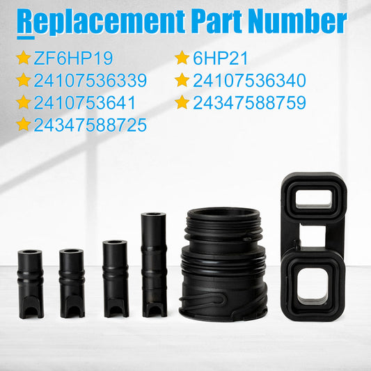 6PCS 6HP19 6HP21 Valve Body to Case Sleeve Seal Mechatronic Kit for BMW X3 Z4 X5
