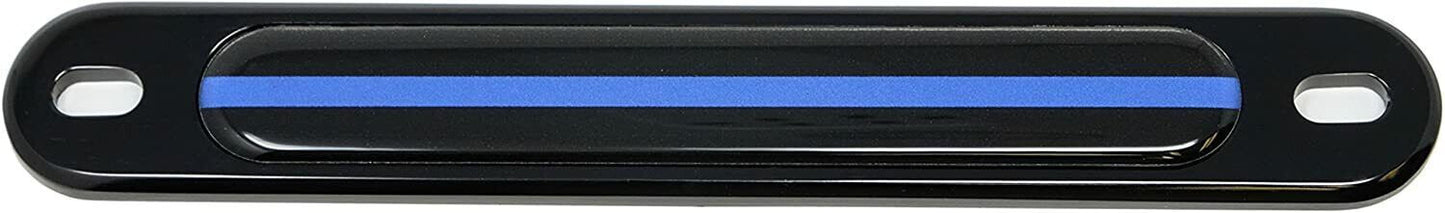 Reflective license plate dome insert badge with thin blue line  for ford