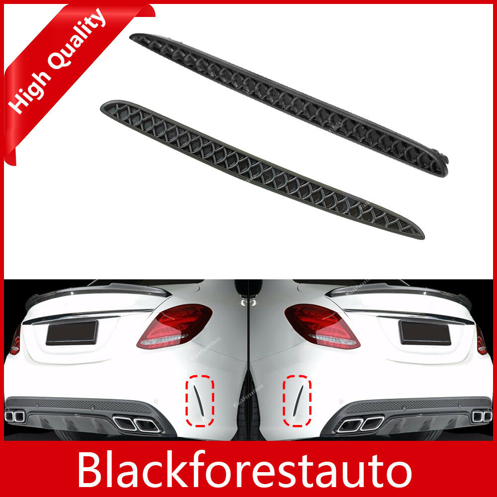 2x Rear Bumper Left+Right Side Vent Grille Fit for Mercedes-Benz W205 C-Class