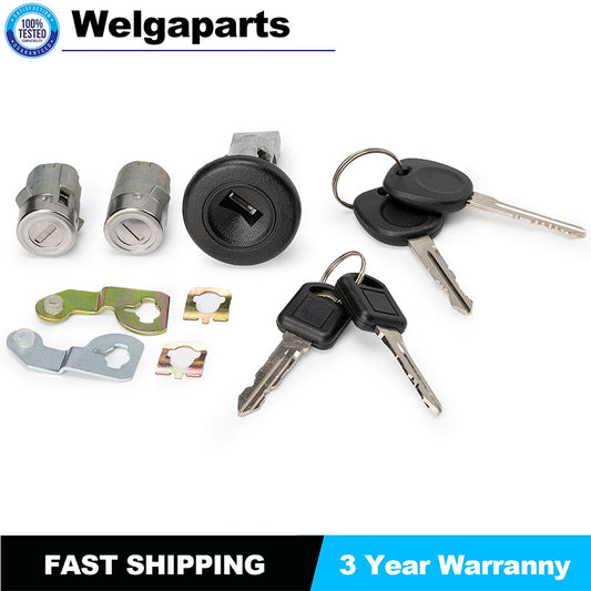 New Ignition Switch + Door Lock Cylinder SAME KEYS MATCHED 707835 for Chevy