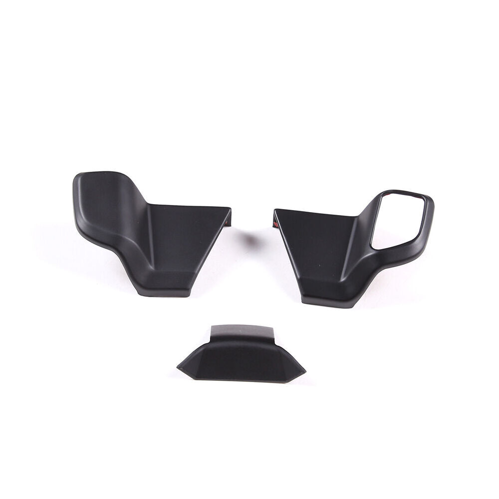 3¡ÁMatte Black ABS Gear Shift Knob Head Cover For Toyot@Tudr@/Sequoia 2022-23