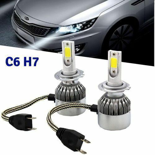 2x Cob H7 7600LM 36W LED Car Headlight Conversion Kit Hi/Lo Beam Bulbs 6000K