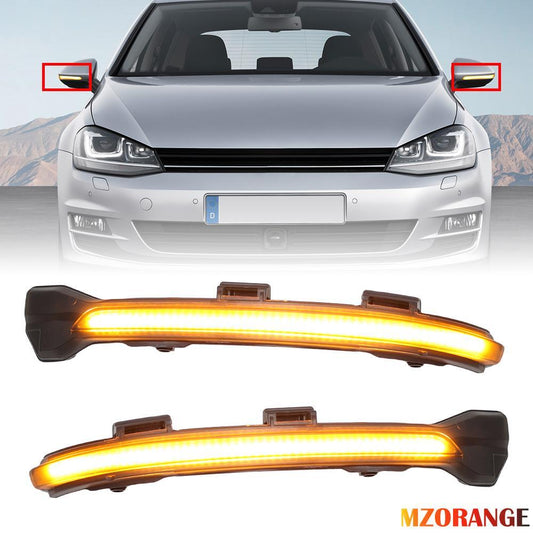 2¡Á F¨¹r for VW for Golf 7 2012-2020 Au?enspiegel Spiegelblinker Laufblinker Links+Rechts