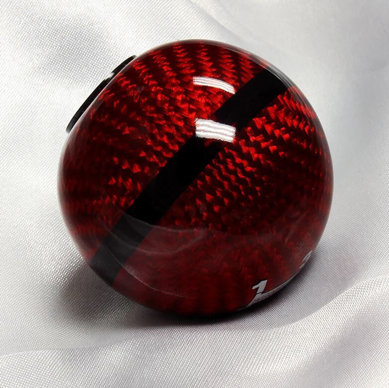 5-speed Mugen car shifter, red carbon fiber, 1.50 thread pattern, suitable for Toyota .