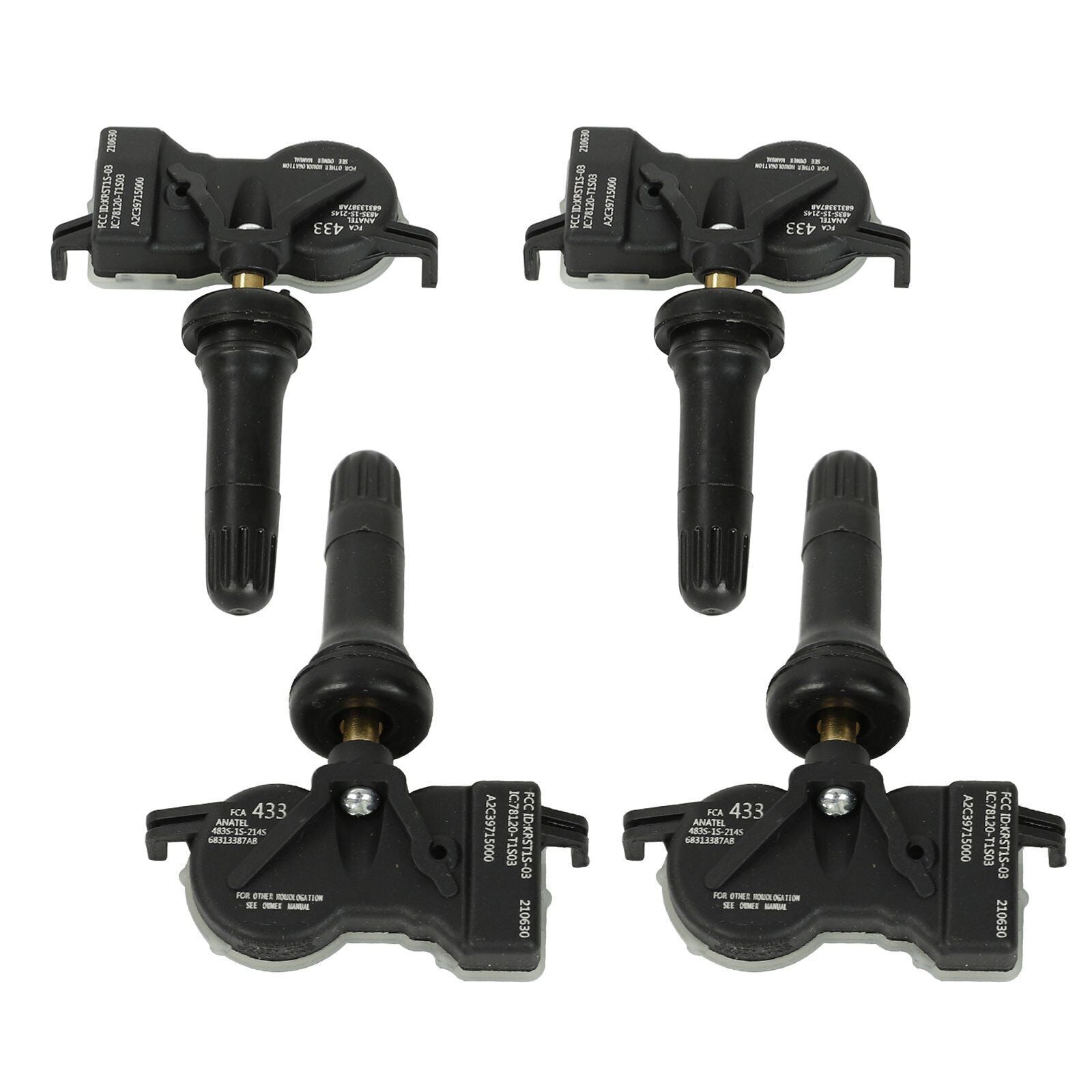 4PCS 68105280AF TIRE PRESSURE SENSOR TPMS for Jeep Renegade for Dodge Dart for Chrysler