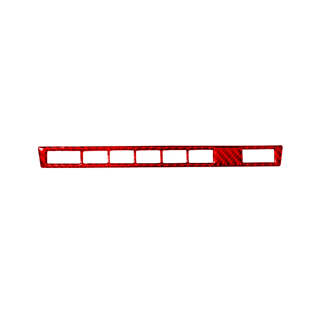 Red Carbon Fiber for Seat Heater Control Trim for BMW X5 2000-2006