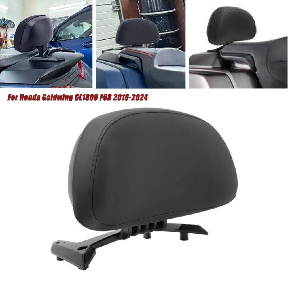Black Rear Passenger Backrest Pad Fit for Honda Goldwing 1800 GL1800 F6B 18-24