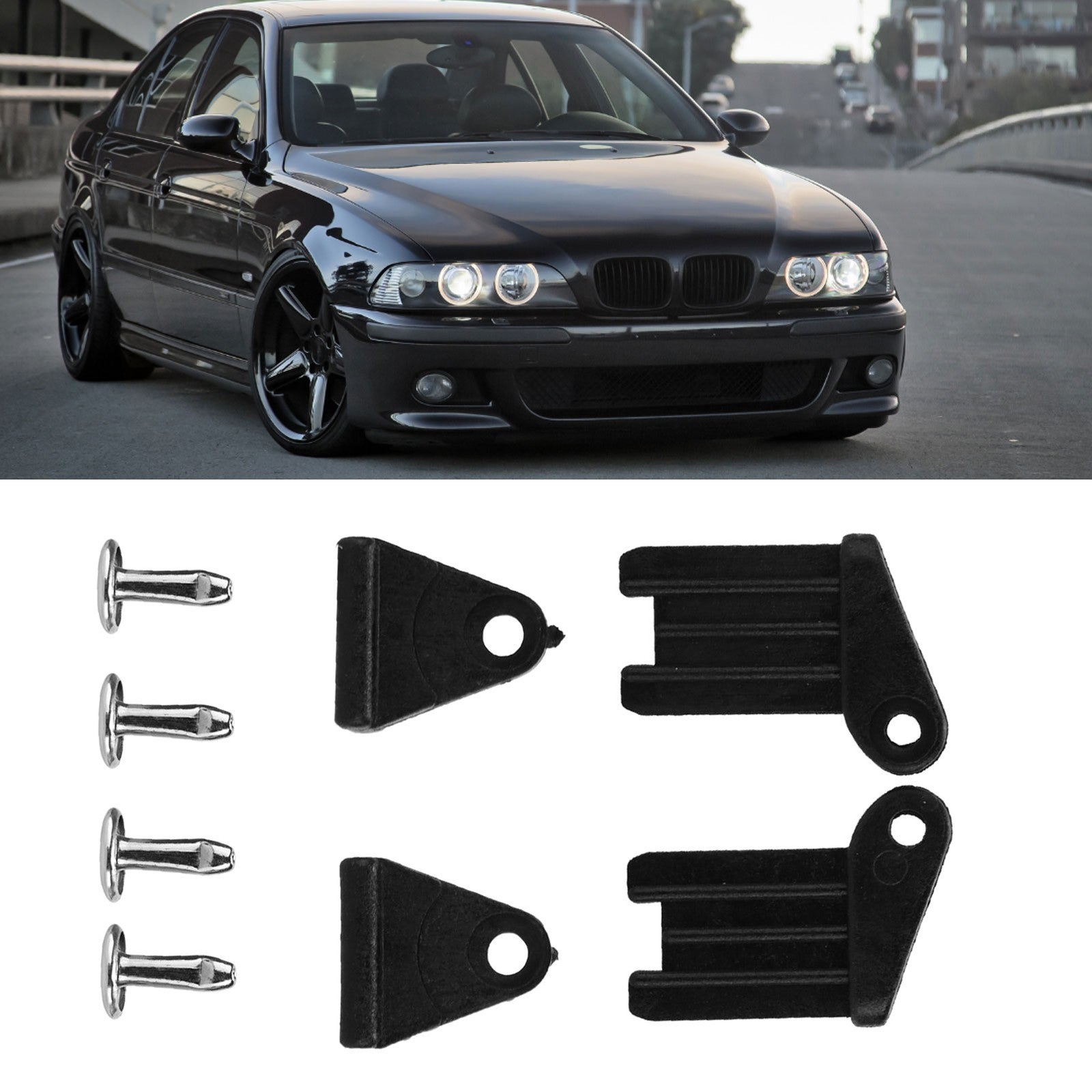 2 Sets Rear Sunshade Sunblind Repair Kit For 5 Series E39 E46 E60 E65 E66 3