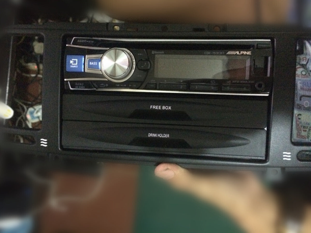 Dash Radio Double Din Installation Pocket Cup Holder Storage Box Car Accessories