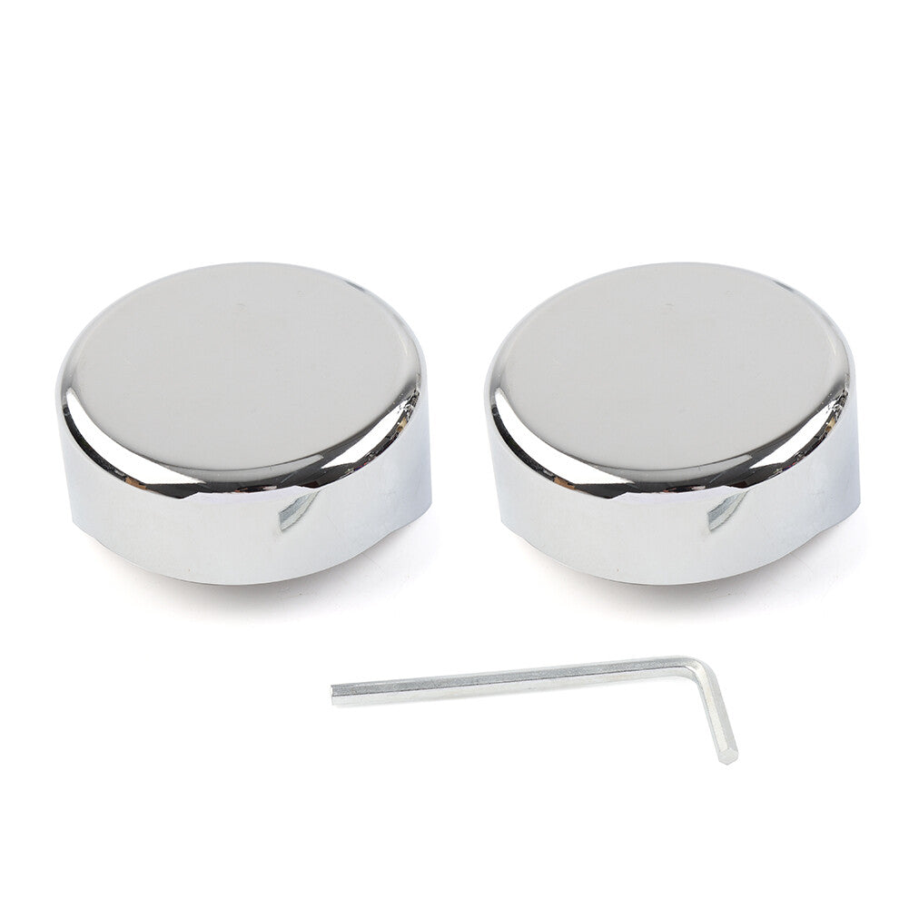 Chrome Upper Fork End Caps for Harley Softail Breakout FXBR FXBRS 2018 2019-2023