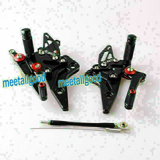 Black Rearset Rear set Foot pegs Fit for Kawasaki Z800 2013 2014