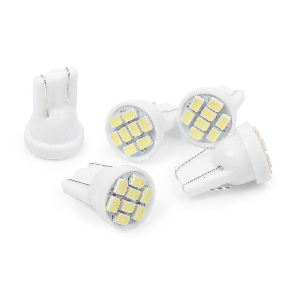 50X T10 Wedge SMD LED Interior Lights Super Bright Bulbs W5W 194 158 168 2825