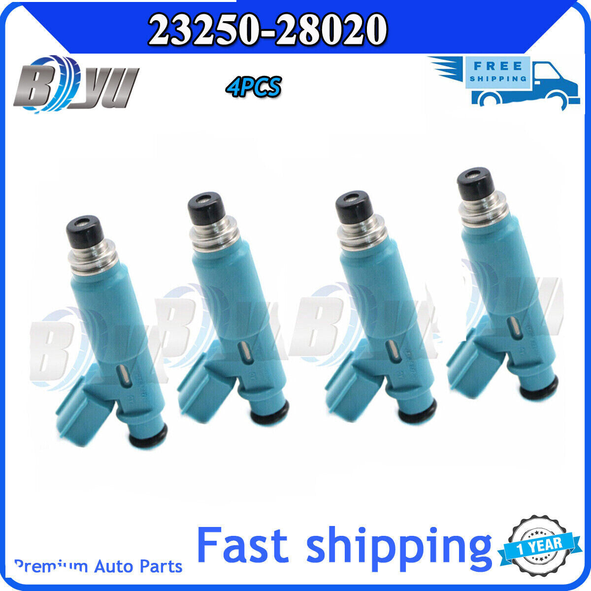 Fuel injectors suitable for 2000-2004 for Toyota Highlander 2.4 2AZFE 23250-28020.