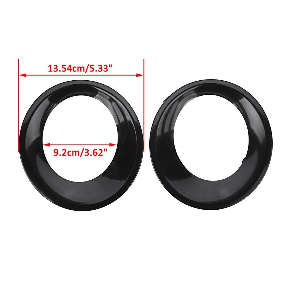 1 Pair Black Fog Light Cover Primed Grill Trims for BMW X3 E83 LCI 2007-2010