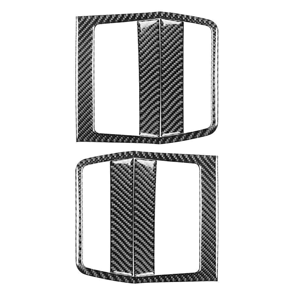for Dodge for Challenger 08-14 6x Carbon Fiber Interior Door Pusher Panel Cover Trim