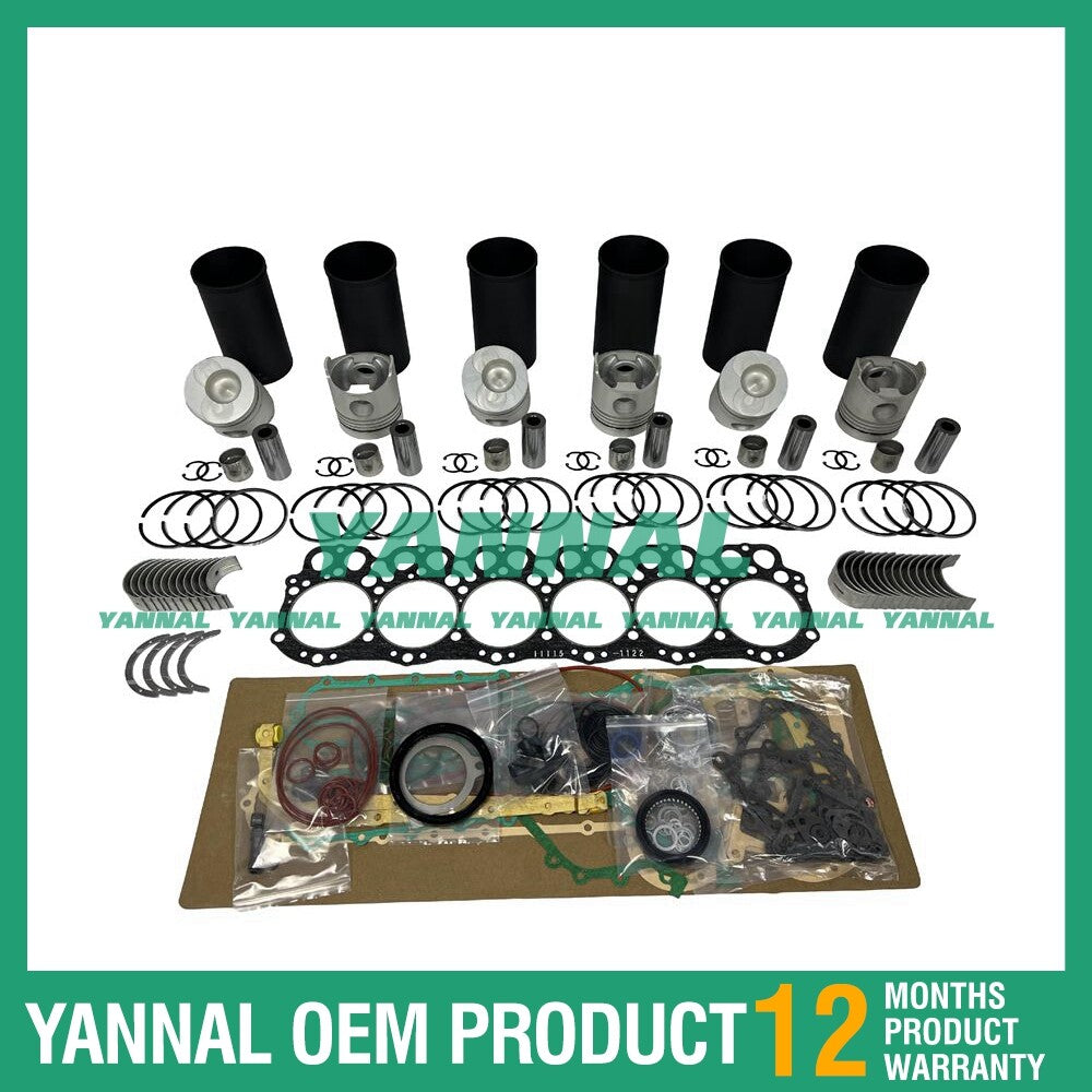 6-piece EH700 Overhaul and Reconstruction Kit with Shims and Bearings for Hino Diesel Engines