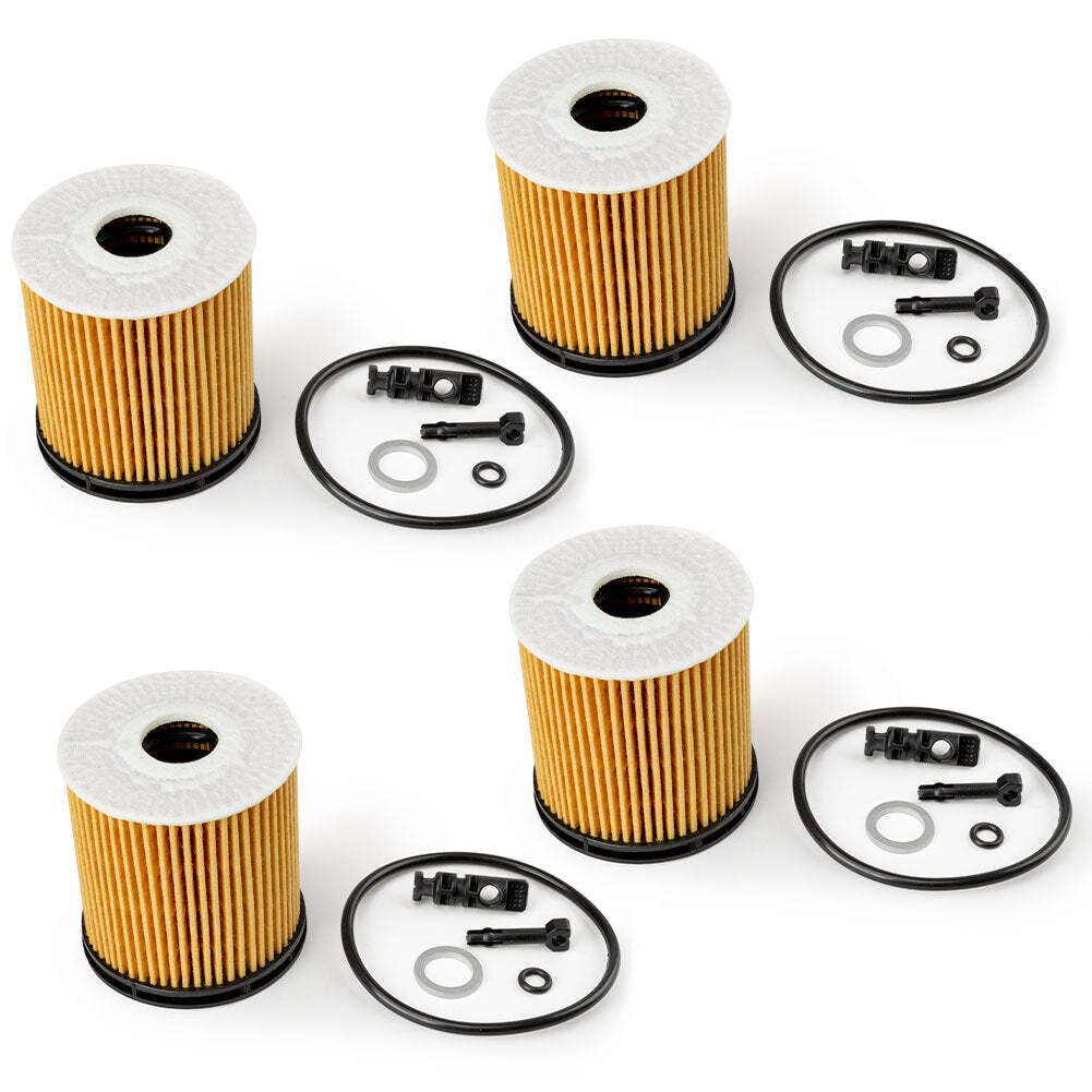 Set of 4 26350-2M000 for Kia Rio 1.6L Engine 19-20 New Engine Oil Filter w/Seals