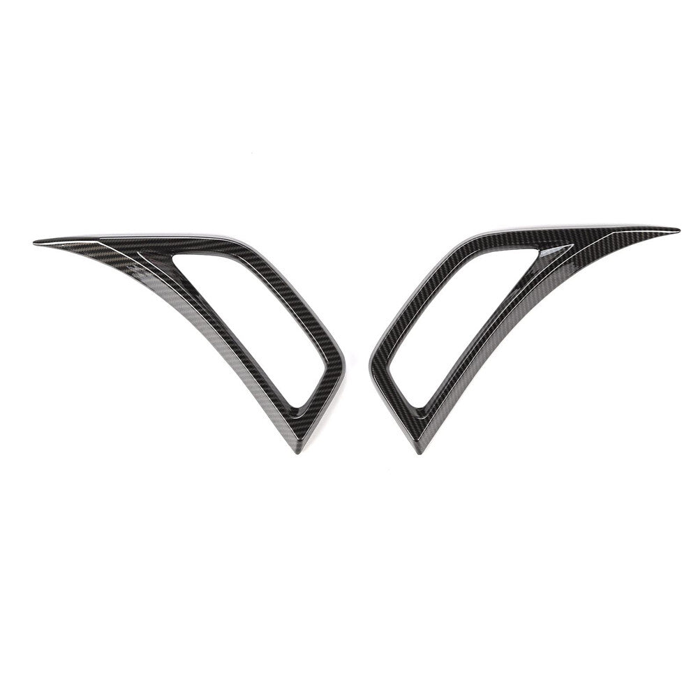Carbon Fiber Car Fender Air Vent Outlet Cover Trim for Jeep for Wrangler JL JT 2018+
