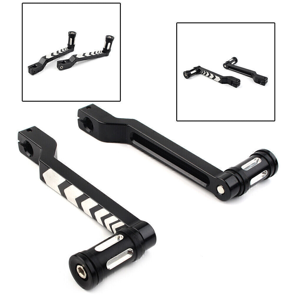 Heel Toe Shift Lever +Shifter Pegs Fit for Harley FLHT FLTR Road King Softail