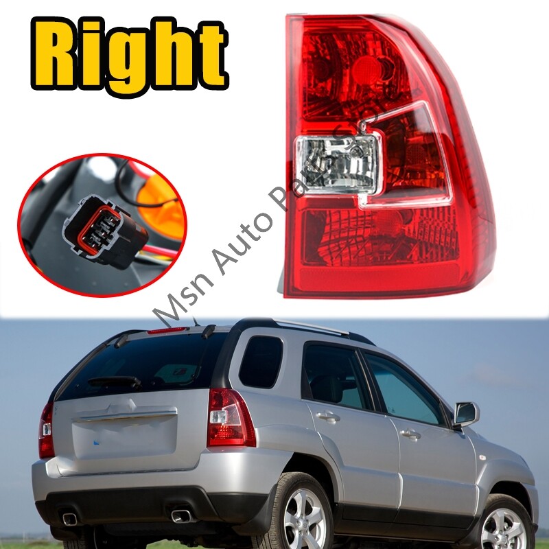 for Kia Sportage 2005-2010 Right Rear Bumper Tail Light Brake Light With Bulbs