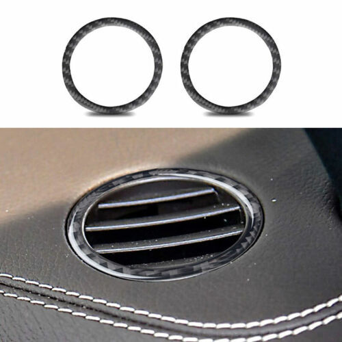 for Benz GLE GLS 2016-2019 Real Carbon Fiber Instrument L&R Air Outlet Vent Trim