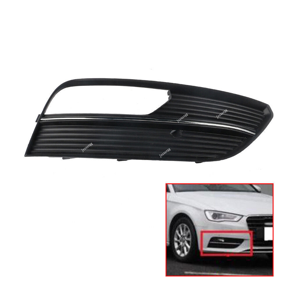 Right Side Chrome Fog Light Lamp Grill Vent Grille for AUDI A3 Hatchback 1PCS