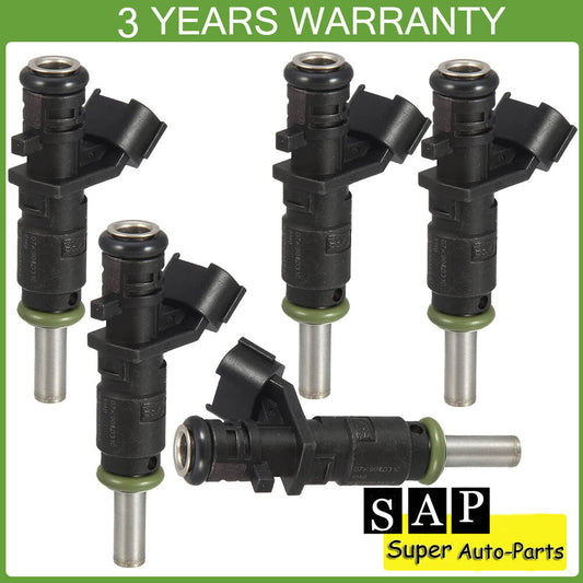 Set of 5 Fuel Injector for Volkswagen Beetle for Jetta for Golf for Passat Rabbit 07K906031C