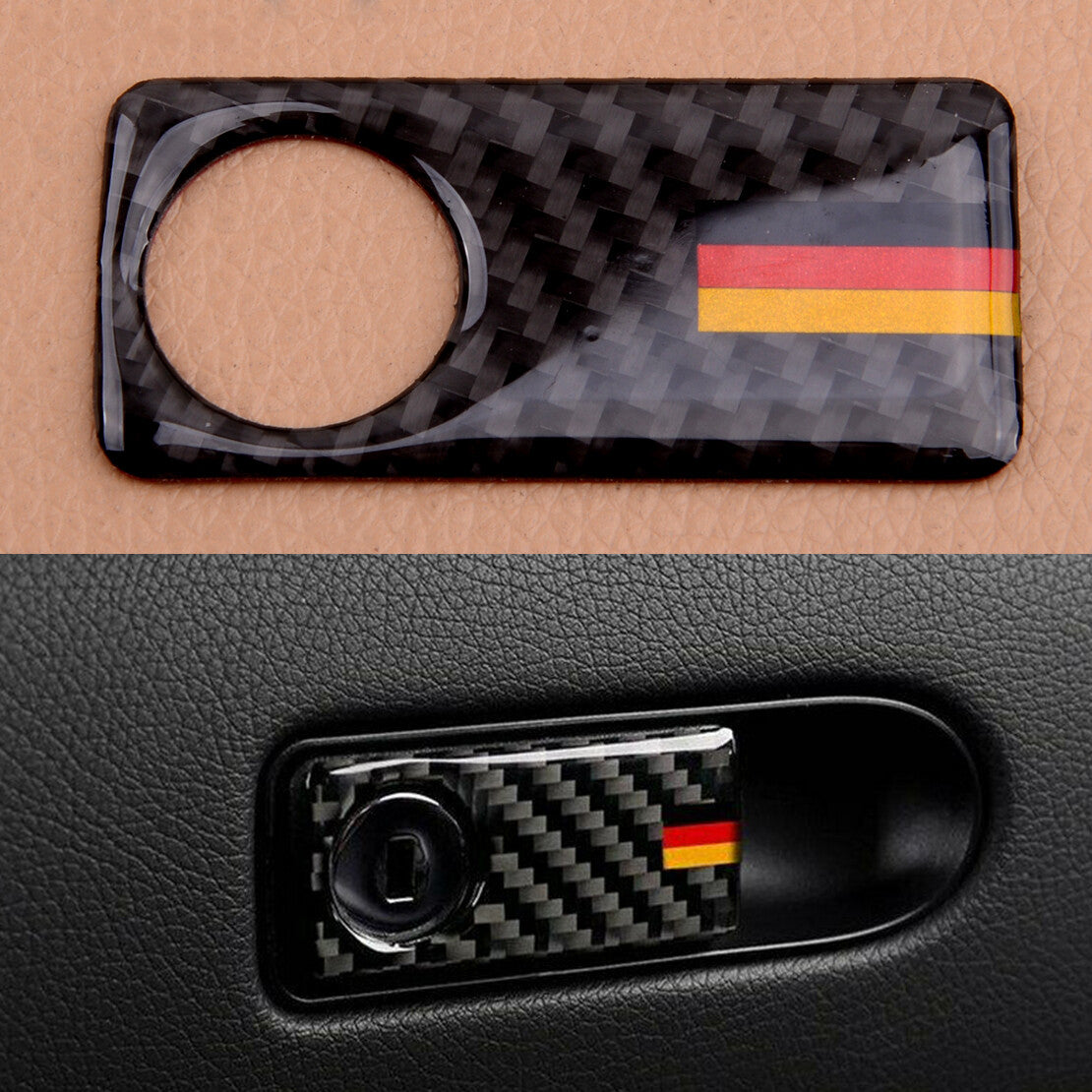 Black Copilot Glove Box Panel Trim Fit for Mercedes Benz C Class W204 2007-2014