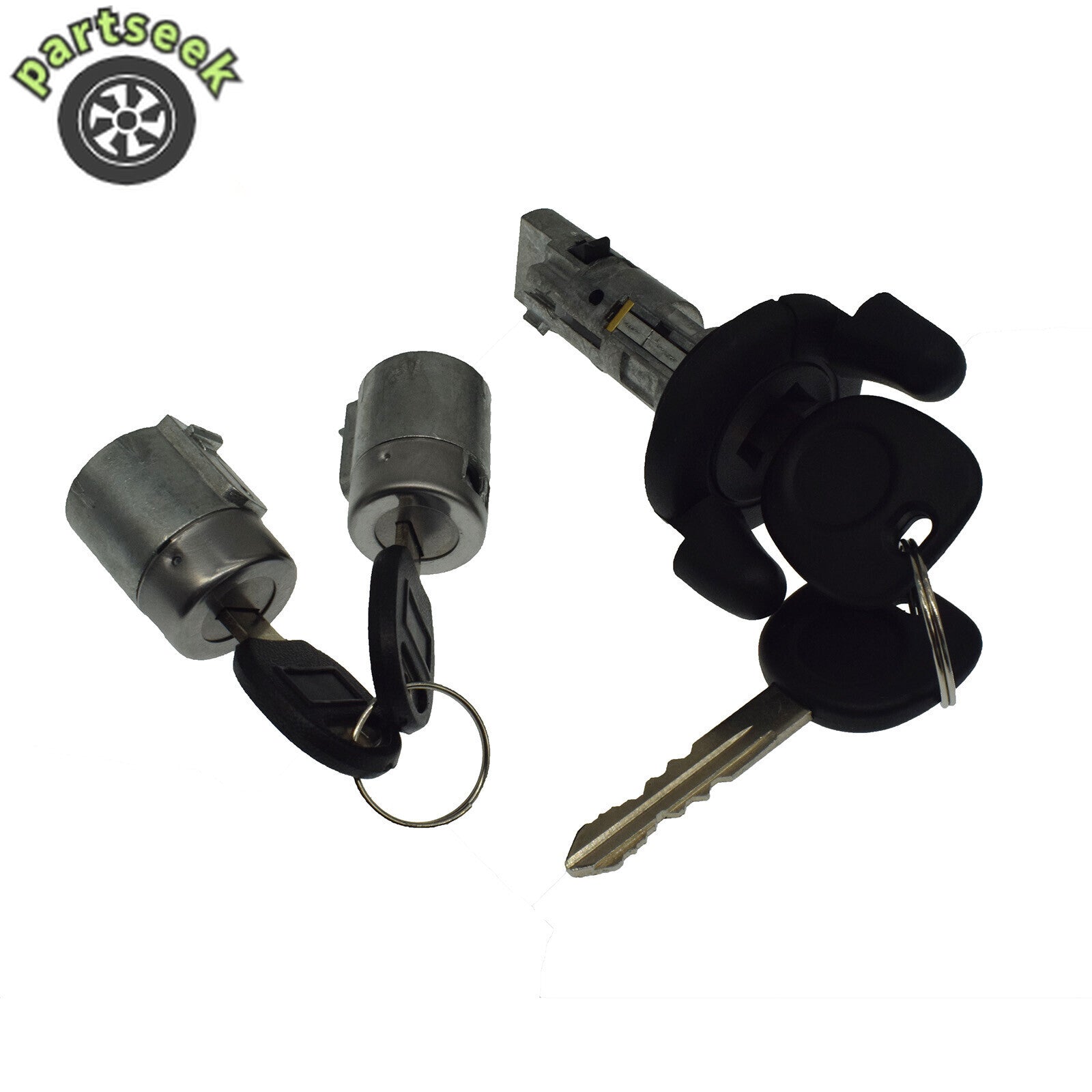 Ignition Lock Cylinder Front Door Lock Tumbler Set for Chevy Blazer S10 Pickup