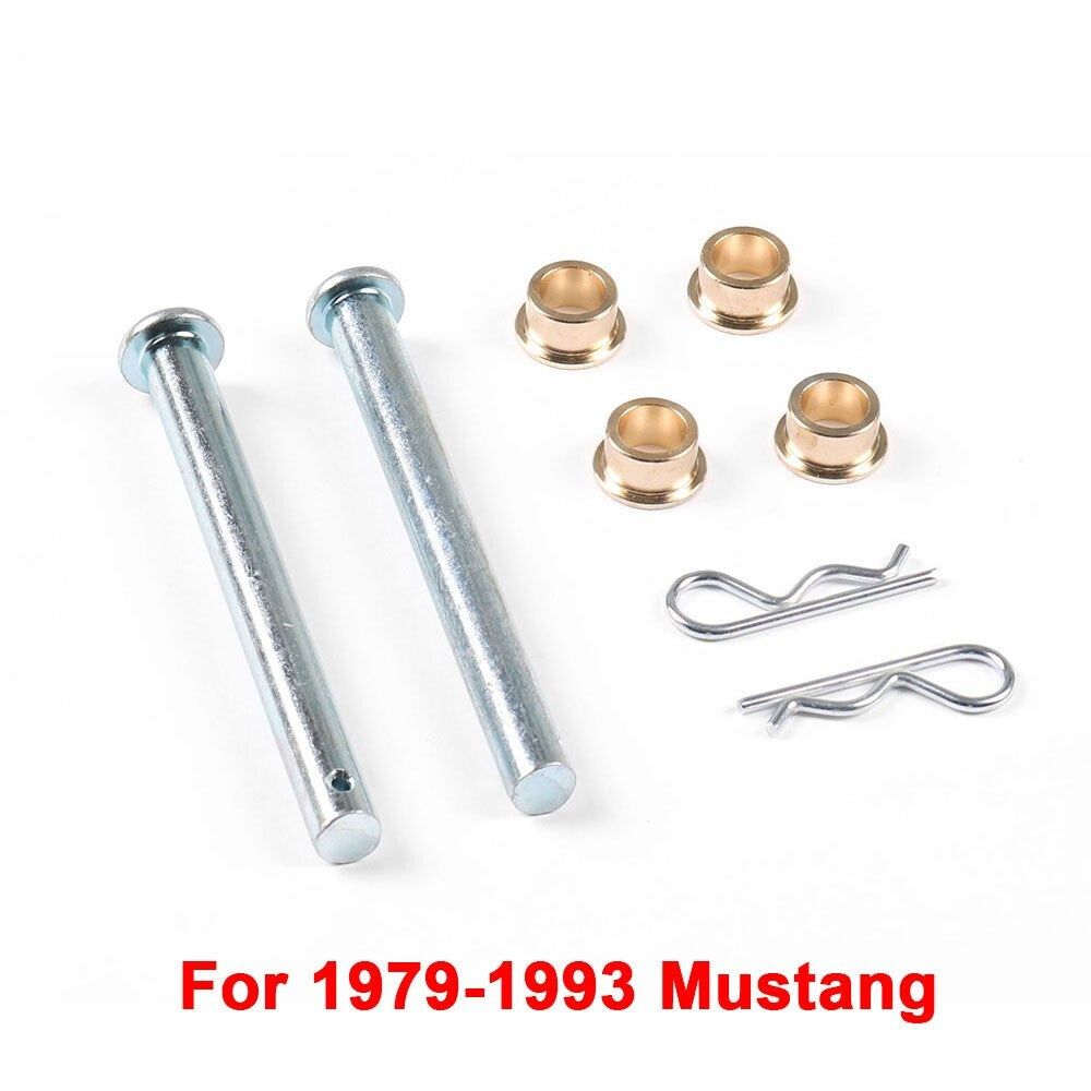 Replacement hardware for Mustang door hinge pin kits with bushings (1979-1993)