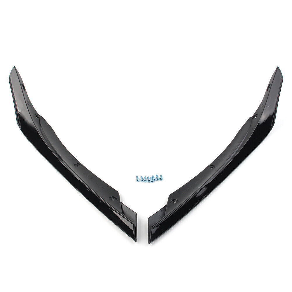 Front Lip Spoiler Fins Splitter for Mercedes-Benz A-Class W176 2016 2017 2018