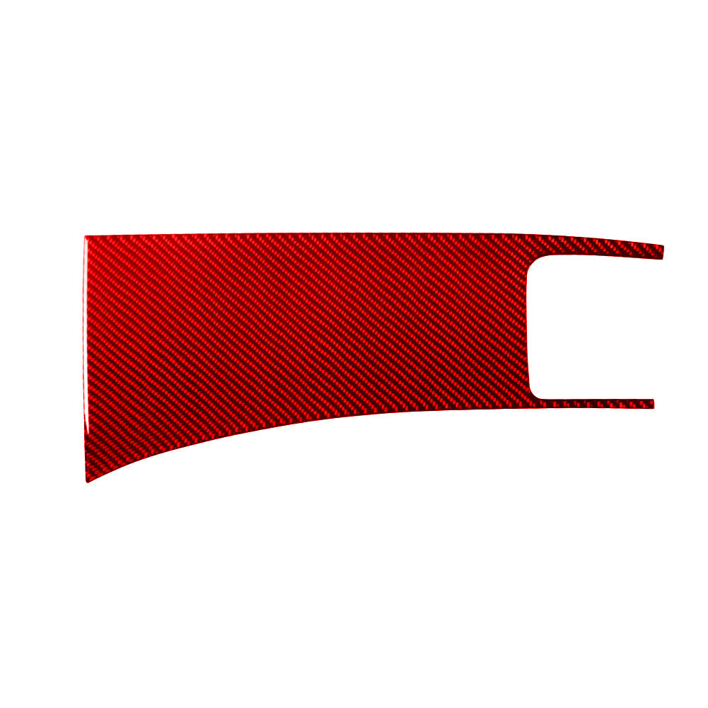 2X Red Carbon Fiber Passenger Side Dash Sticker Trim for Hyundai Azera 2006-2011