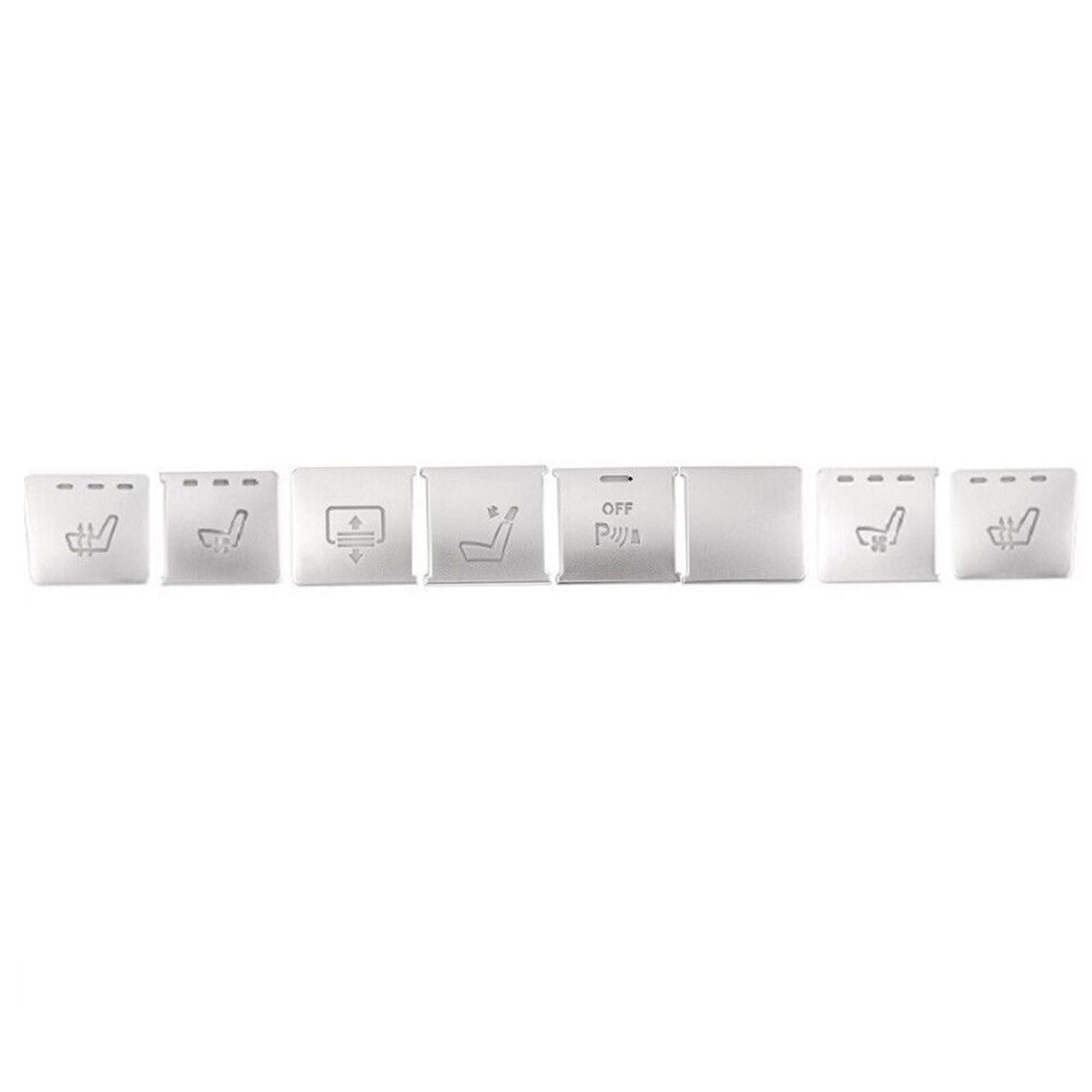8x Center Console Function Switch Button Cover Trim for Mercedes Benz E W212