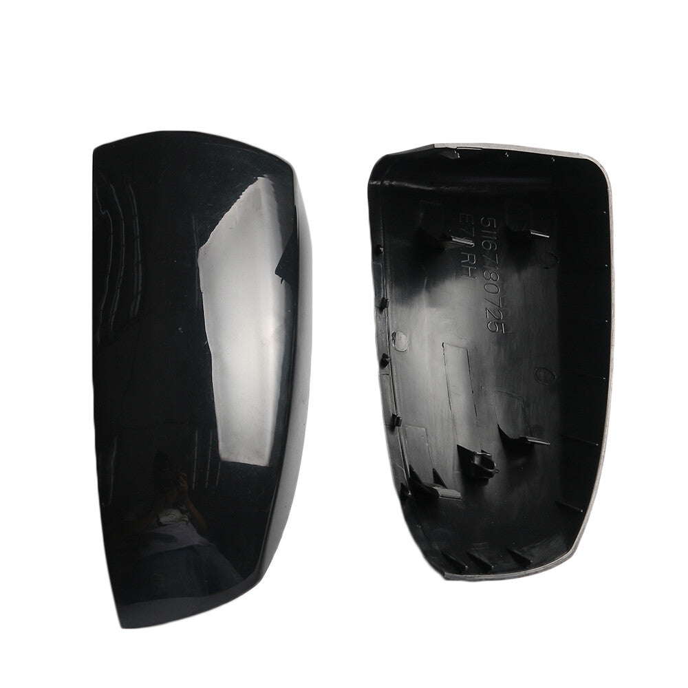 2Pcs Car Wing Mirror Cover Case Left Right Fit for 2006-2013 for BMW for X5 E70 X6 E71