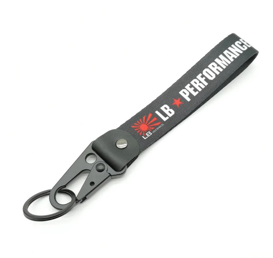 Car keychain/key ring with lanyard - LB performance car accessories suitable for Mazda .