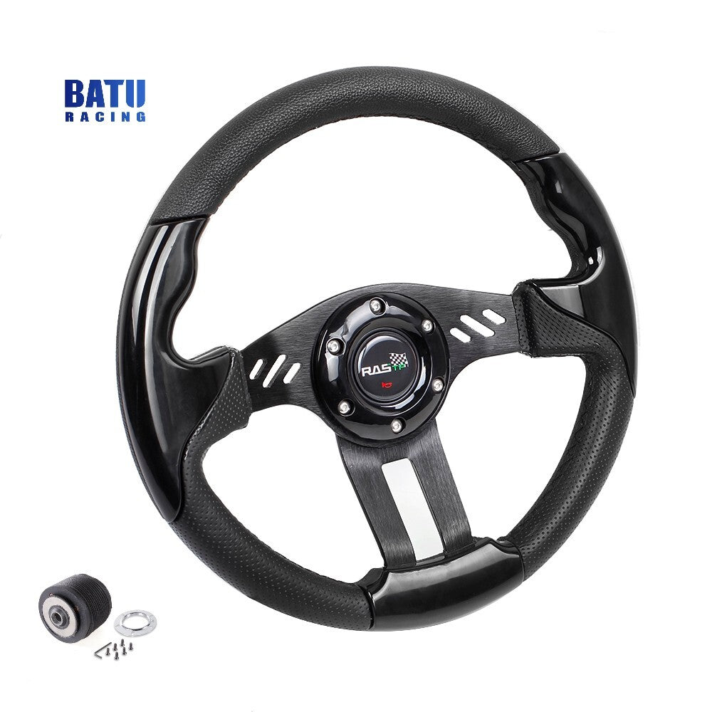 For 84-04 for Ford for Mustang Non-GT Steering Wheel +Hub Adapter+Horn Button